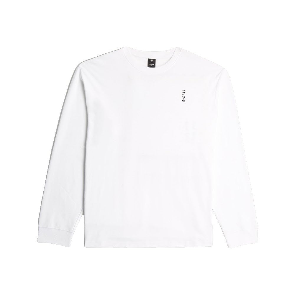 G-Star Back Embro Text Loose R T LS Camiseta Hombre