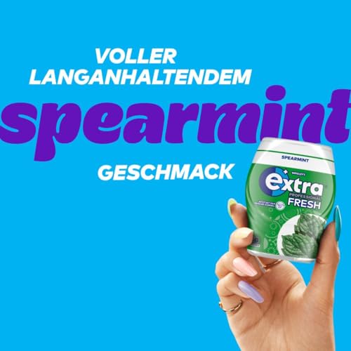 Extra Professional Kaugummi Zuckerfrei, Fresh Speartmint, 50 Dragees, Xylitol Kaugummi ohne Zucke mit Minz Frische (50 Dragees)
