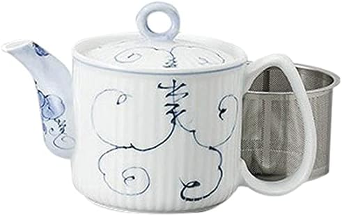Set of 5 Arita Pots, Arita Ware Arabesque Grape SS Lightweight Pot, 3.5 x 4.1 inches (9 x 10.5 cm), 11.8 fl oz (350 cc), Restaurant, Commercial Use, Tableware
