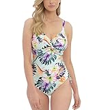 Fantasie Paradiso Damen-Badeanzug mit Bügel, verdrehte Vorderseite, verstellbares Bein, einteiliger Badeanzug, Weiches Minzgrün, 42FF