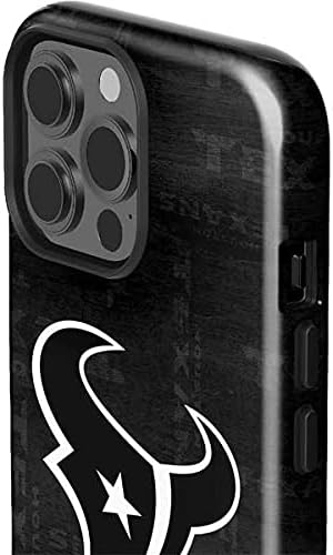 Skinit Impact Phone Case Compatible with iPhone 13 Pro Max - Officially Licensed NFL Houston Texans Black & White Design