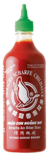 Chili-Sauce - Sriracha, scharf, mit Knoblauch, Squeeze Flasche, Flying Goose, 730 ml Chili-Sauce - Sriracha, scharf, mit Knoblauch, Squeeze Flasche, Flying Goose, 730 ml