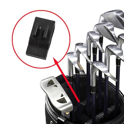 Soporte de putter para bolsa de golf anticaídas con abrazaderas plásticas 2
