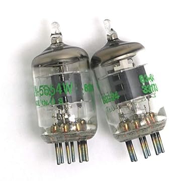 DollaTek Matched Pair 7 Pin GE JAN 5654W Vacuum Tubes Upgrade for 6AK5/6J1/6GB/01/EF95/6J1P Vacuum Tubes