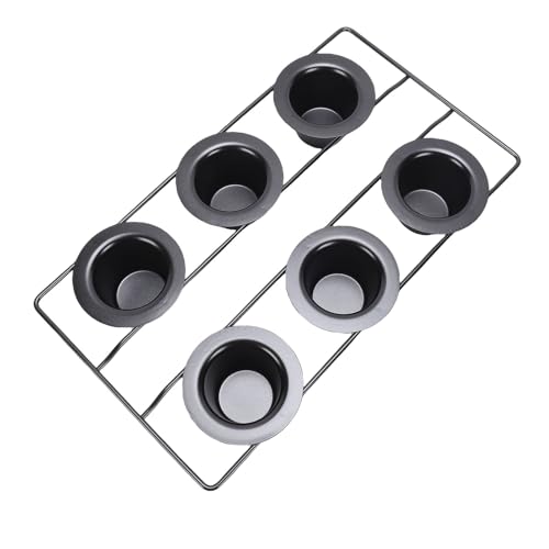 Sartén para popover de 6 cavidades profundas moldes para magdalenas 2