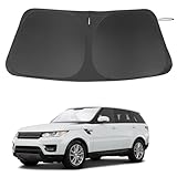 Windshield Sun Shade Custom Fit for 2014-2022 Land Rover Range Rover Sport Accessories Foldable Sunshade Sun Blocker Protect Car from Sun Rays & Heat Damage Keep Car Cooler