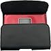 Horizontal Leather Case with Magnetic Closure with Belt Clip and Belt Loops for Consumer Cellular Doro Phone Easy 626.