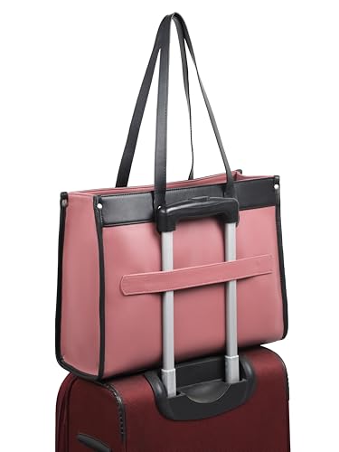Image of K London Vegan Leather Handbag For Women-Girls | Satchel Bag for Womens | Fit Upto 15 Inch Laptop | Shoulder Bag | Ladies Purse | Tote Bag With Top Double Handle Handbag For Women