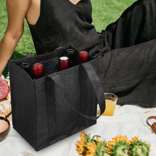 Bolsa para botellas de vino LALAFINA con compartimentos flexibles y diseño reutilizable 6