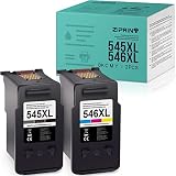 ZIPRINT Compatible Canon PG-545XL CL-546XL Cartouche d'imprimante Multipack pour Canon PIXMA MG2450 MG2550 MG2950 IP2850 TS3350 TR4550