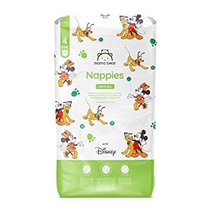Amazon-Marke: Mama Bear Disney Ultra Dry Windeln Größe 4 (8-14 kg), Weiß, 84 Stück (1-er Pack)