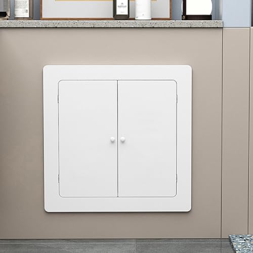 JINGJIAOPLSD Cache-radiateur Encastré avec Poignées en Céramique, Résistant à la Déformation, Cache Chauffage pour Plafond et Mur, Dimensions Personnalisables(60x80cm/23.6x31.5in)