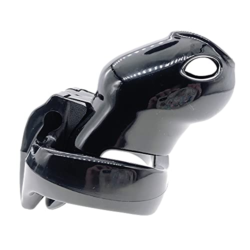 Image of HT-V4 Chastity Cage for Men | 5 Adjustable Wide Rings & 6 Colors | Beginner-Friendly | Adult Sex Toy with Sizing Guide (Black, Small)