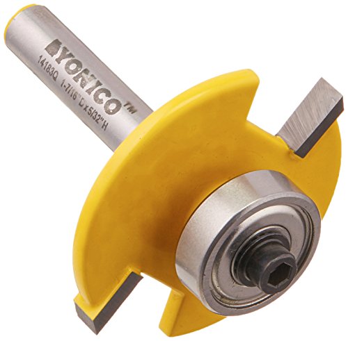 Yonico 14183q #10 Biscuit Joint Slot Cutter Router Bit 1/4-Inch Shank