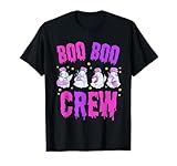 Photo Gallery funny boo boo crew halloween costume nurse spooky ghost maglietta Photo Gallery funny boo boo crew halloween costume nurse spooky ghost maglietta