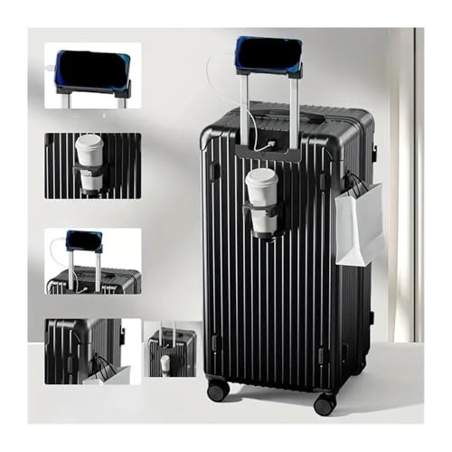 20-32inch Versatile Large-Capacity Suitcase with ABS+PC Shell for Business Travel(Green,22inch)4