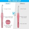 Large Crochet Hooks 5 Sizes Crochet Hook Set, 29 Pack Yarn Needle Kits for Beginners, Knitting Needles with Ergonomic Handles for Arthritic Hands, 6.5mm 7.0mm 8.0mm 9.0mm 10.0mm Crochet Needle Kit