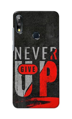 Image of Printed Hard Back Cover for Asus Zenfone Max Pro (M2) (6.26 inch) | Zenfone Max Pro M2 Back Cover (Never Give Up) -190724(DP)