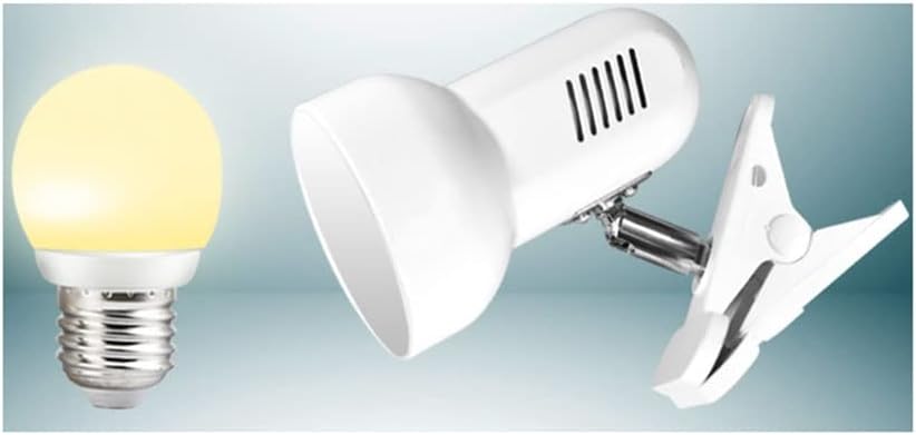 YYDS Desk lamp Stainless Steel 360-Degree Adjustable Clip-On Eye Protection Desk Lamp is Suitable for Reading and Learning (15 * 9 * 11 cm) Desk Light (Color : White, Size : Warm Light)