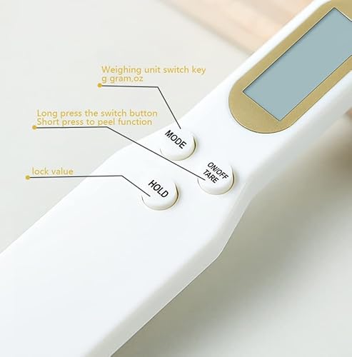 Spoon Scale,Electronic Food Scale 500G/0.1G Digital Measuring Spoon Weighing For Gram ＆ Oz Digital Kitchen Scale With Handle Grip And Spout For Coffee Power Pills Tea Flour Oil Baking #TOP3
