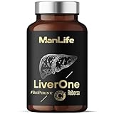 NAC, Choline, Curcuma, Chardon-Marie, Artichaut & Berbérine | 120 gélules | Complément Alimentaire Détox Foie | LiverOne ManLife