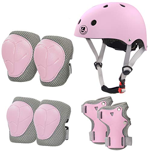 Kit De Protection Complète 7 Pièces Pour Vélo/trottinette - Casque, Genouillères, Coudières, Protège-poignets Taille M