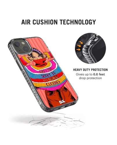 Image of DailyObjects Case for iPhone 15 Compatible with Mag-Safe Wireless Charging, Stride 2.0 Colourblock Jumper Slim Shockproof Back Cover with Inner Magnetic Ring