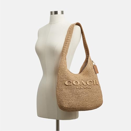 Image of COACH Brooklyn Shoulder Bag 34 in Straw