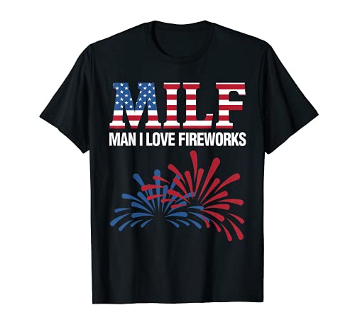 T-shirt « Man I Love Firework » American Tees Patriotic Crackers T-Shirt