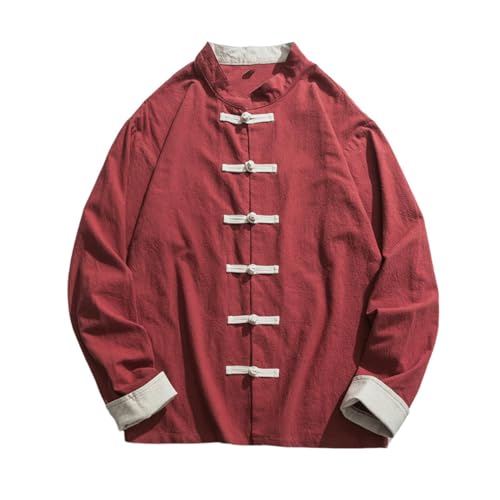 Chemise style chinois homme en lin et coton pour rester frais et élégant