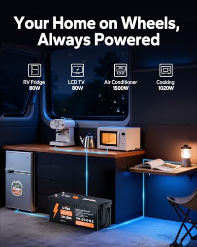 Image of Litime 24V 100Ah LiFePO4 Lithium Battery, Built-in 100A BMS, 4000+ Deep Cycles for Trolling Motors, RVs, Marine, Off-Grid, Home Energy