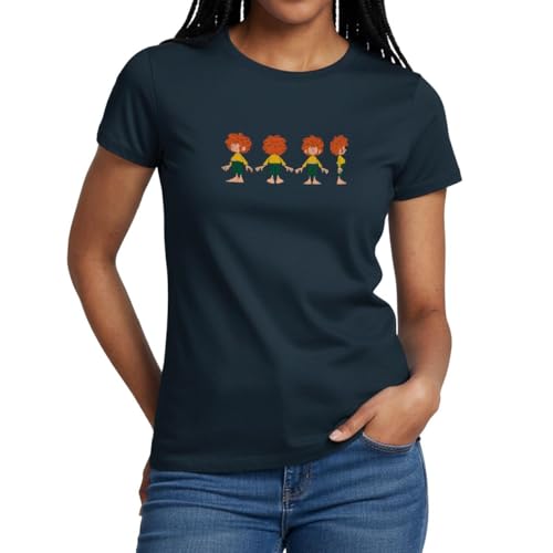 Spreadshirt Pumuckl Aus Verschiedenen Blickwinkeln Frauen T-Shirt XXL Navy