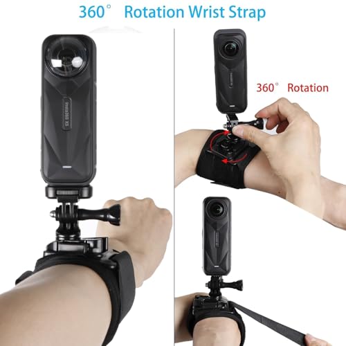 Image of Accessories Kit for Sony Action Camera,New Quick Release Head Strap Mount + Chest Mount Harness + Backpack Clip Holder + 360Rotating Wrist Strap