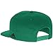 adidas NBA Boston Celtics Men's High Box Flat Brim Snapback Cap, One Size, Green