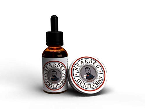 Bearded Gentleman Premium Beard Grooming Combo Kit - Barista - Pumpkin Spice - 100% Natural - Beard oil & Beard Balm Conditioner