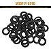 leechio 25 PCS Automotive Oil Drain Plug Gasket, M12 Rubber Seal Rubber Ring, Automotive Engine Oil Drain Fixed Compression Gasket Accessory, Compatible with Chevy GMC Buick Cadilla (Black #M12)