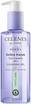 Celenes By Sweden Derma Sivilce Kar t  Y z Y kama Jeli, 250 ml