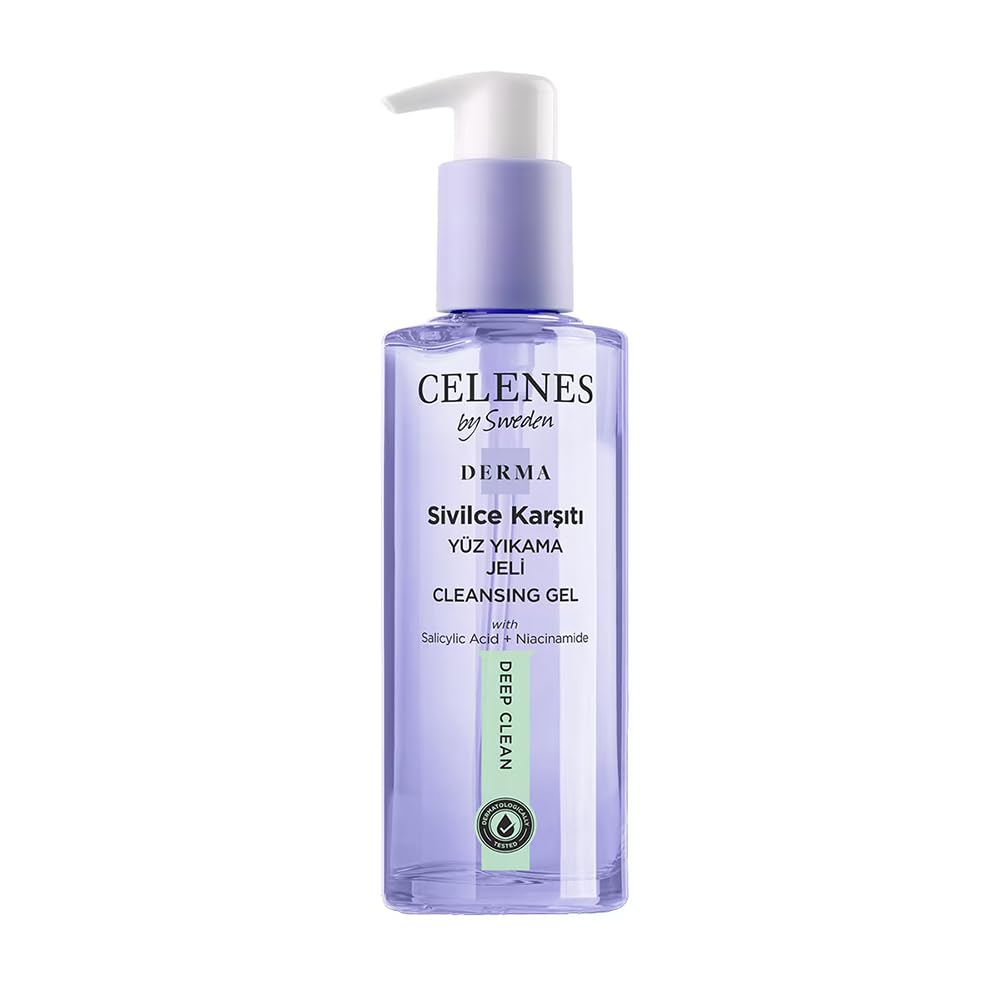 Celenes By Sweden Derma Sivilce Karşıtı Yüz Yıkama Jeli, 250 ml
