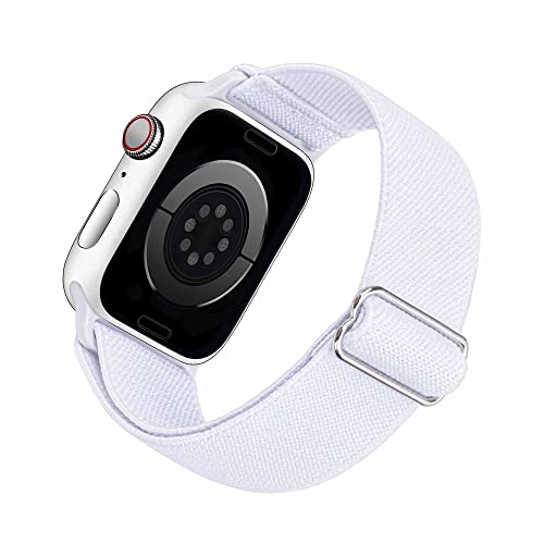 Image of Arae Stretchy WatchBand Compatible for Apple Watch Band 49 /45 /44 /42 /41 /40mm /38mm Comfortable Adjustable Sport Band for iWatch Series 10 9 8 7 6 5 4 SE 3 2 1 Women Men