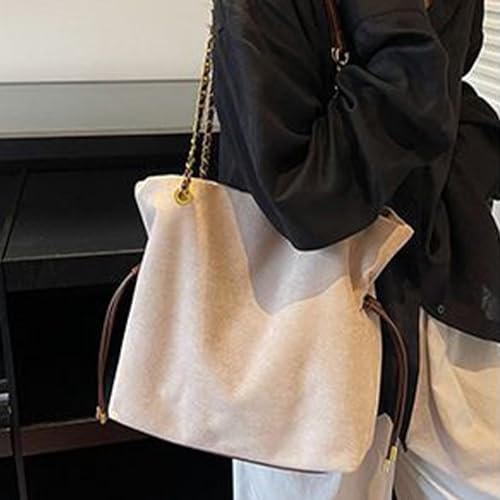 Sac à main rétro en peluche grand format pour ordinateur - 7