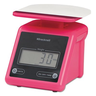 Báscula postal electrónica capacidad 7 lbs plataforma rosa miniatura 2
