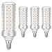 Ampoules LED E14 12W Équivalent 100W 120W Ampoules en maïs 1200lm Blanc Chaud 3000K, Sans Scintillement, AC22V-240V, Angle d'éclairage 360 °, Non Dimmable, Lot de 4