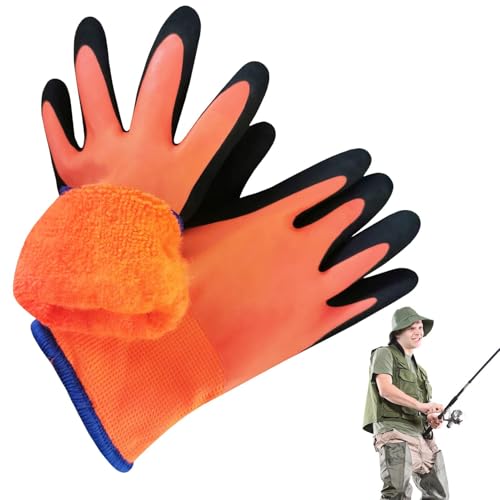 de trabalho de látex para clima frio, de inverno de látex | 1 par de de trabalho impermeáveis para c