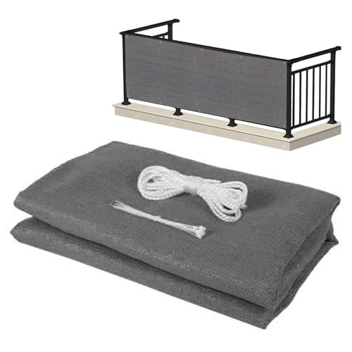 La Mejor Recopilación de Privacidad de balcón y pantallas protectoras los 10 mejores. 49 Vistnale Cubierta de Pantalla de privacidad para balcón, Escudo Protector privacidad para balcón, Cubierta Refugio Costura para jardín, 0, 9x5m|Cercas Decorativas