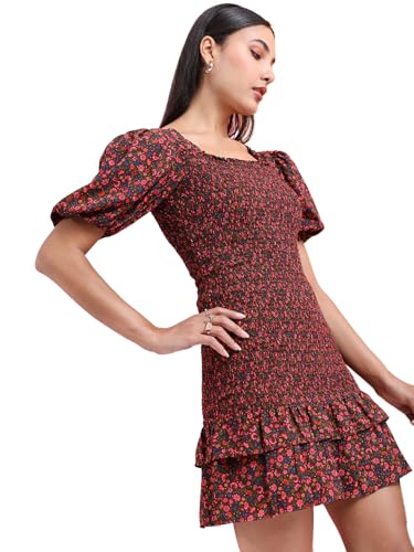 Image of Tokyo Talkies Floral Printed A-Line Dress
