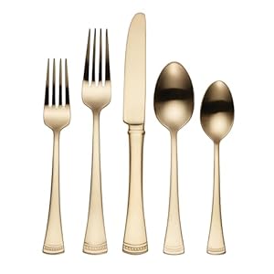 Lenox Portola, 3.40 LB, 20-Piece Flatware Set, Gold