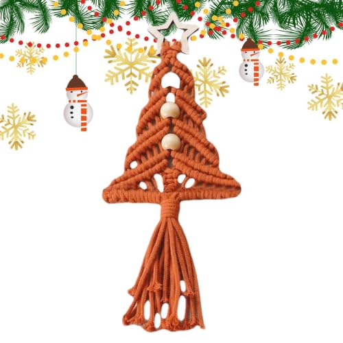 Decoraciones navideñas para árbol estilo tapiz boho para colgar en casa y dormitorio 6