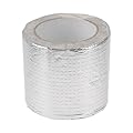RATCHROLL 1 Roll Underbelly Tape Waterproof 16.40ftx3.94"x0.04" Flex Belly Tape for RV Mobile Home, Camper Travel Trailer, Tear Repair Patch Silver Tone