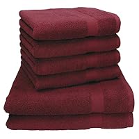 Betz Set 6 Asciugamani Premium 100% Cotone 50x100 Cm, Morbidi E Lavabili In Lavatrice