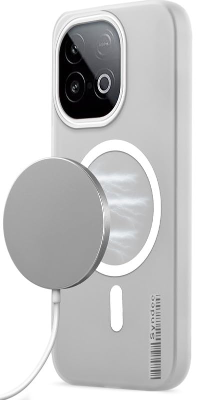 Image of Mr. Case Back Cover for iQOO Neo 10 5G Elegant Frosted White Translucent Back with Wireless Charging Support | Anti-Scratch Shockproof Phone Case - White